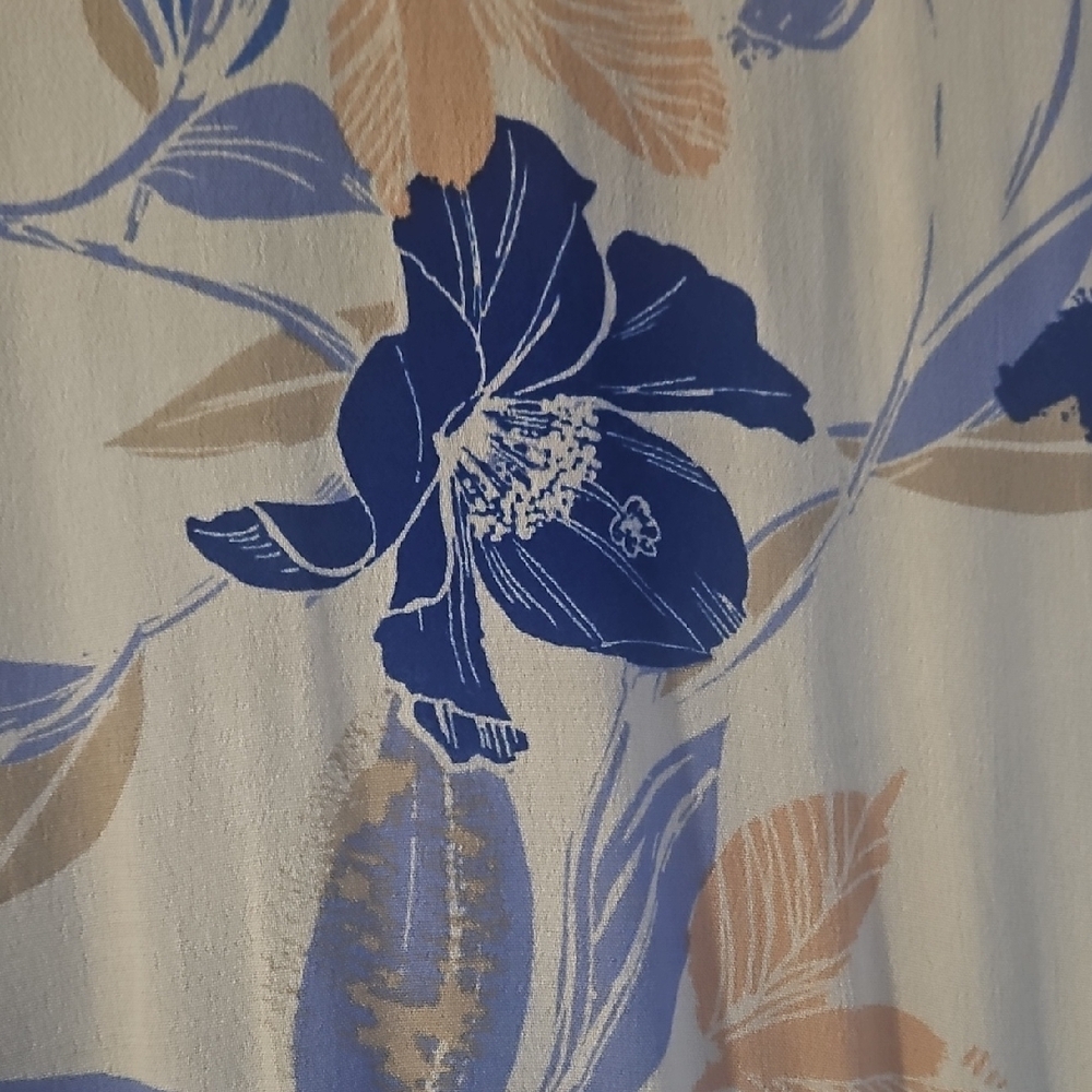 Free People Blue Asymmetrical Long Sleeve Blouse - Picture 5 of 5